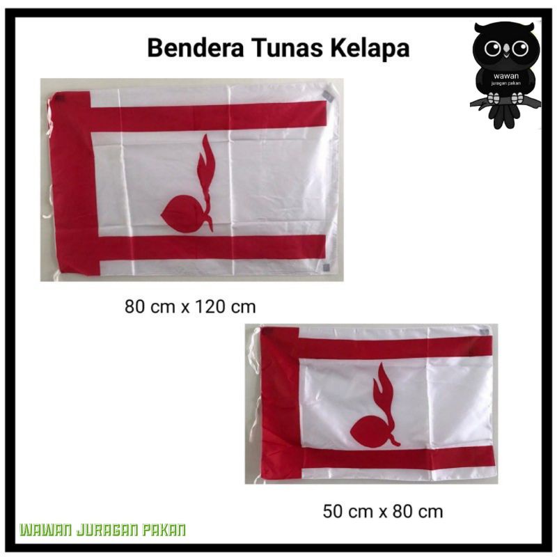 BENDERA TUNAS KELAPA BESAR 80 X 120 CM