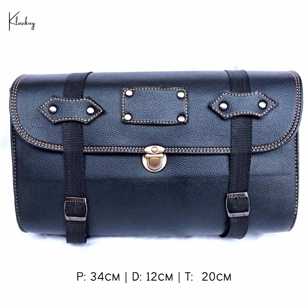 KLASIKUY - Model 08 : Tas Motor Side Bag Samping Motor Klasik Custom Japstyle