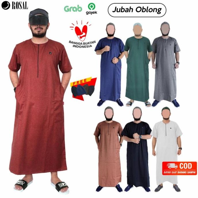 JUBAH OBLONG / GAMIS ROSAL / JUBAH TANGAN PENDEK
