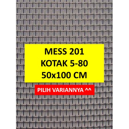 Wiremesh Stainless 201 - 50x100cm - Kawat Ram Stainless