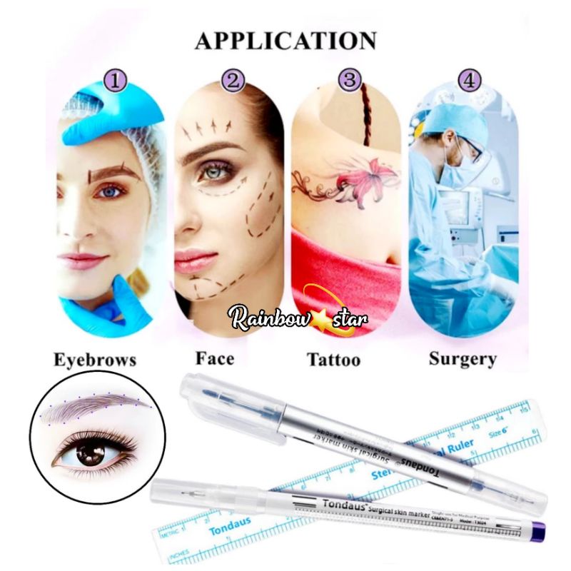 Surgical Skin Marker / Spidol Sulam Alis Waterproof Tondaus