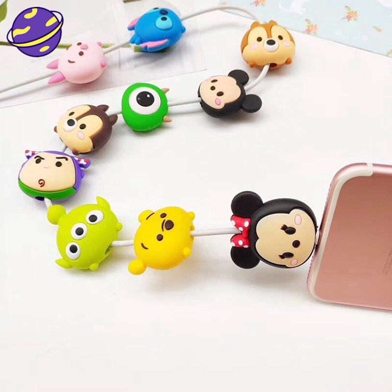 【COD】Cartoon Phone Cable Bit Anti-break Data Cable Line Head Protector Pelindung Kabel/ Cable Saver