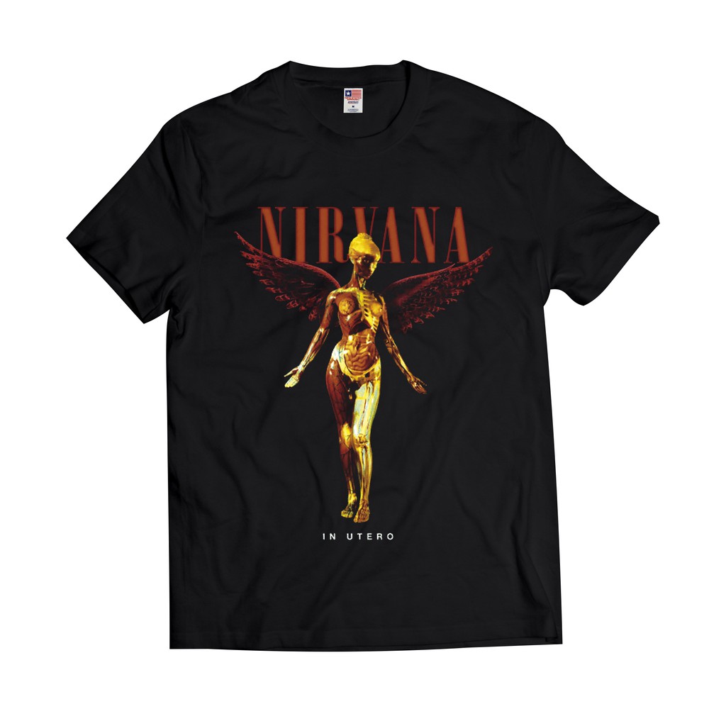 KAOS BAND NIRVANA IN UTERO - KAOS BAND VINTAGE | KAOS BOOTLEG PREMIUM | T-SHIRT NIRVANA