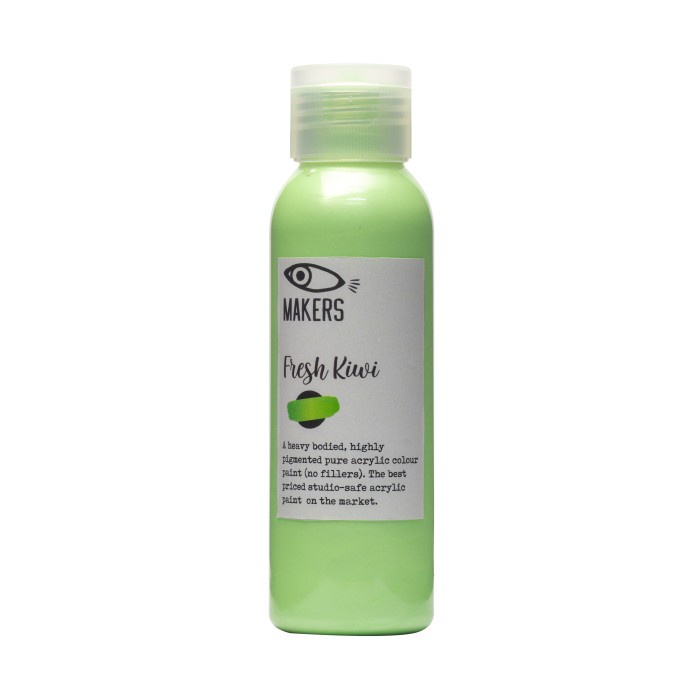 

Fresh Kiwi Acrylic Metallic Paint 100ml by MAKERS