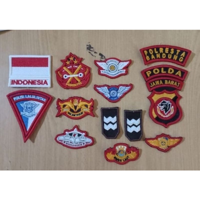 ATRIBUT POLRI LANTAS BORDIR TIMBUL