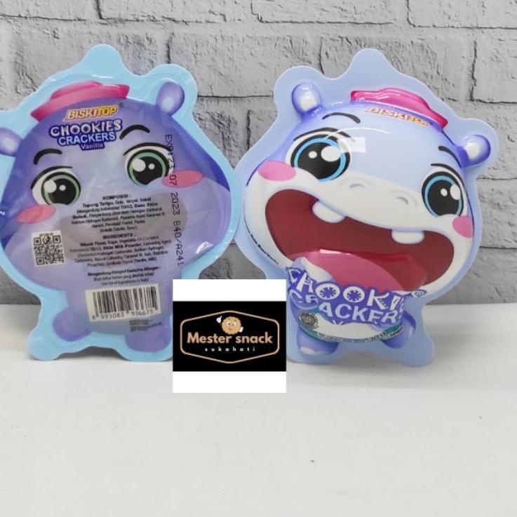 

Terlaku Biskitop Chookies Kudanil Vanilla (1 pack isi 10 pcs);