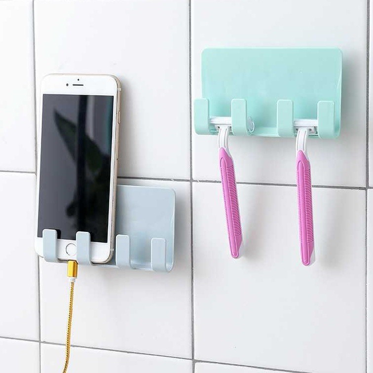 Holder Hp MULTIFUNGSI Tempel / Wall Holder Gantungan Kunci Key Holder Wall Holder Dinding