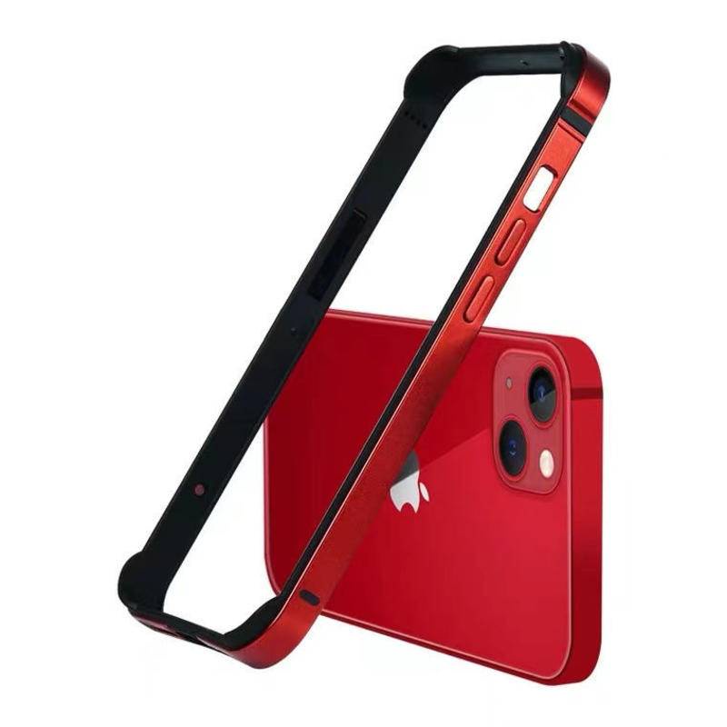 Case Bumper Silikon Frame Metal Warna Hijau Untuk iPhone 13 12 Pro Max Mini 12 13