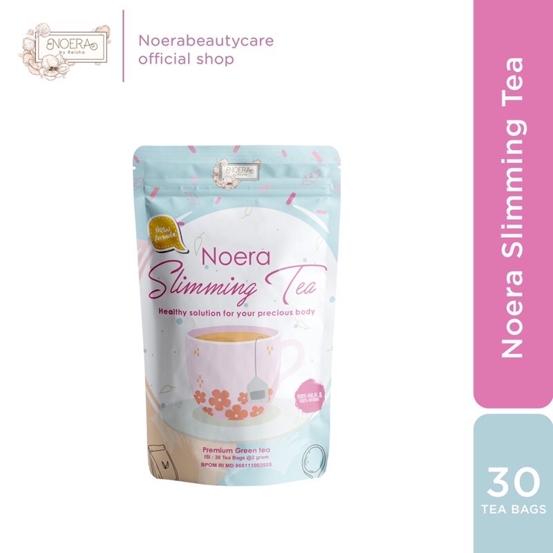 (BISA COD) [Buy 1 Get gift] NOERA SLIMMING TEA ISI 30-TEH DIET PELANGSING ALAMI