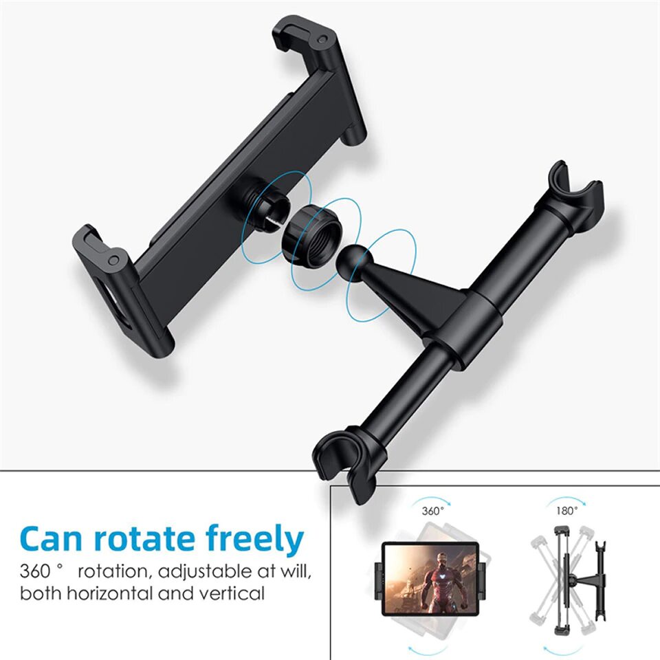 Car Back Seat Headrest Mount Phone Holder HP Tablet iPad Jok Mobil 360