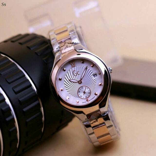 JAM TANGAN WANITA GUESS GC SILVER ROSE
