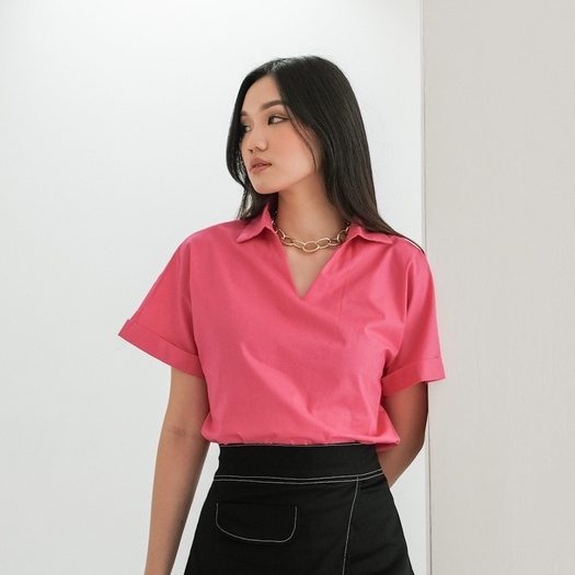 [TAVIA] MIA BASIC BLOUSE / KEMEJA WANITA / BLOUSE WANITA / ATASAN KANTOR