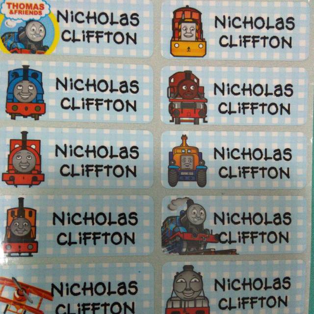 

Stiker waterproof Thomas