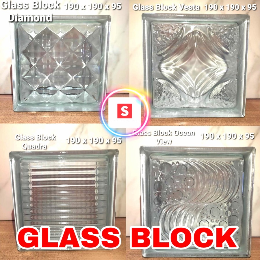 Glass Block Kaca Penerangan 20x20