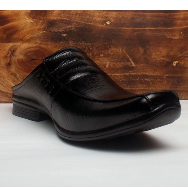 Sepatu Sandal Pria Kulit Asli  Rasheda SL 02 Selop Tutong Bustong Big Size Jumbo