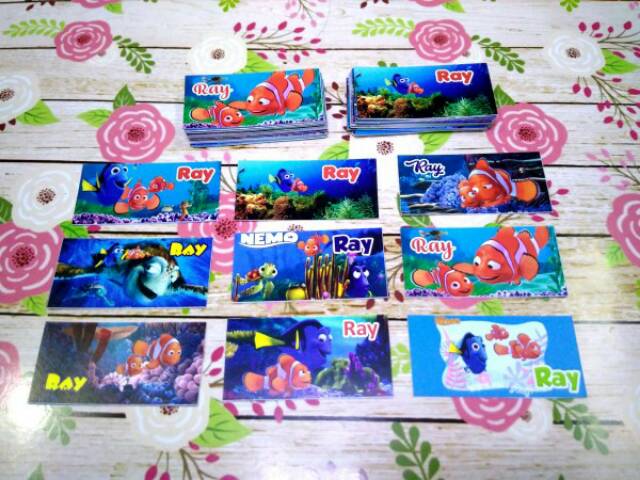 Stiker nama waterproof