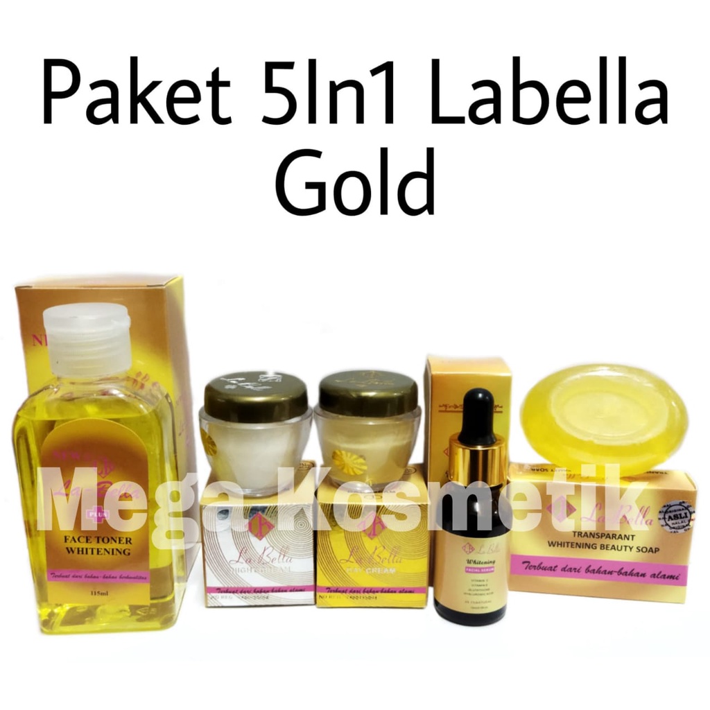 PAKET LEngkap labella gold Original / la bela / la bella Original