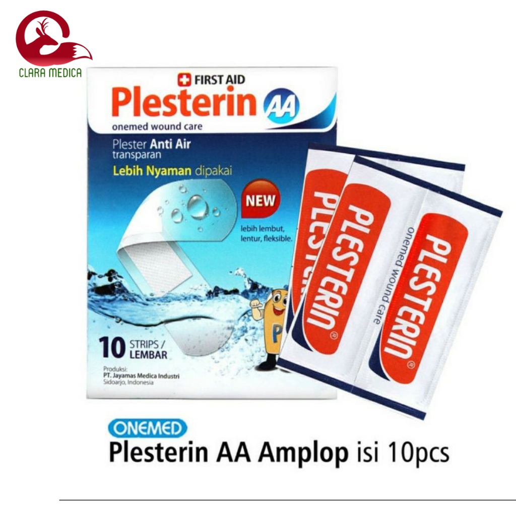 Cod Plester Plesterin AA Anti Air Onemed Plaster Luka Anti Air Bening isi 10 pcs