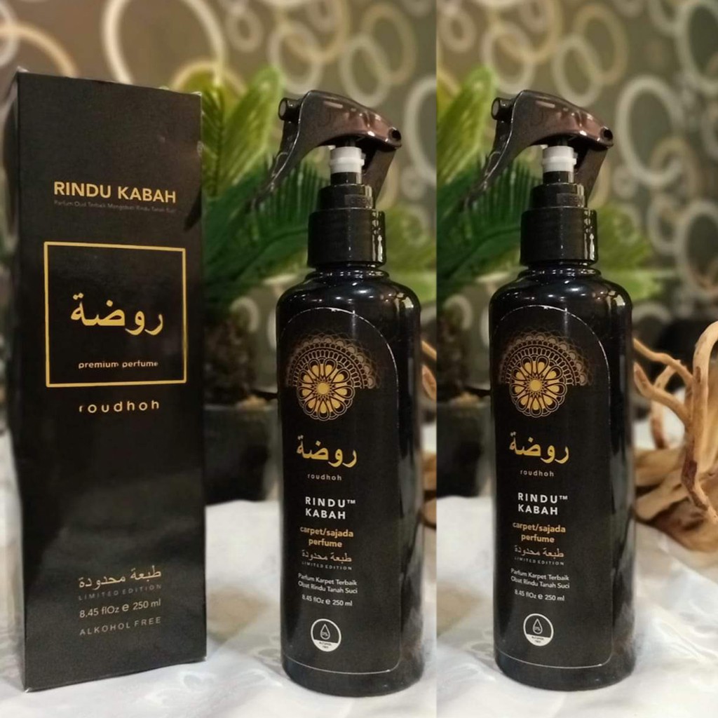 Parfum Sholat Rindu Kabah Asli (250ml) Parfum Aroma Raudhoh Parfum Masjidil Haram Parfum Sajadah Par