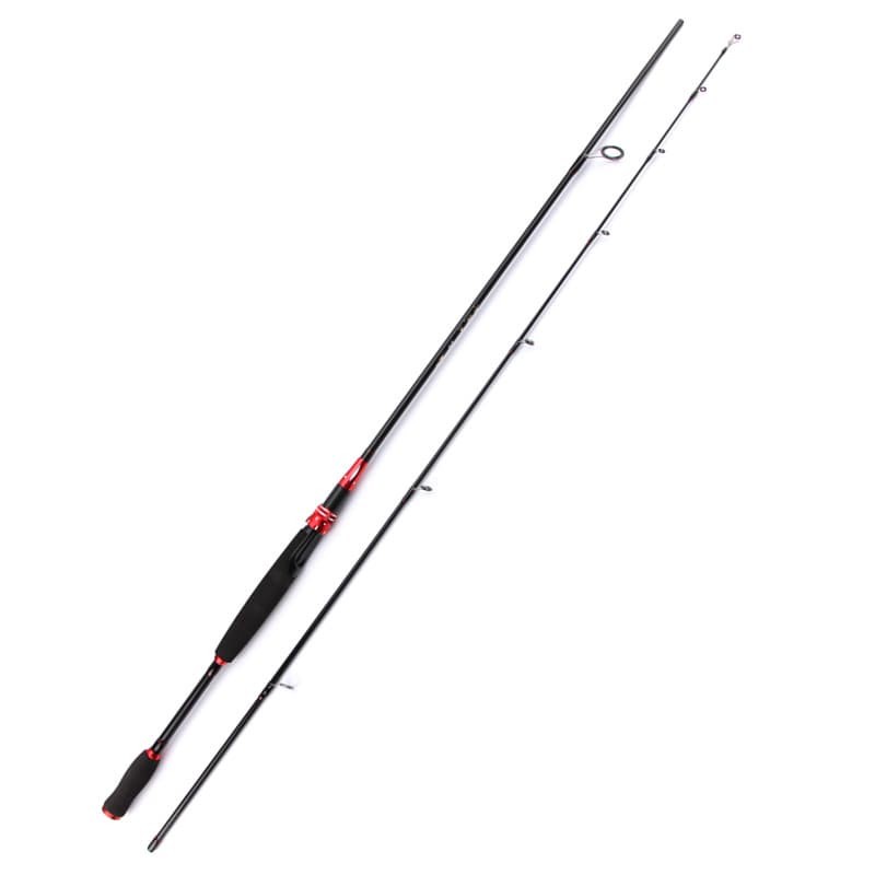 Kabinwang Joran Pancing Carbon Fiber 2 Segments - KB361 - Black Red