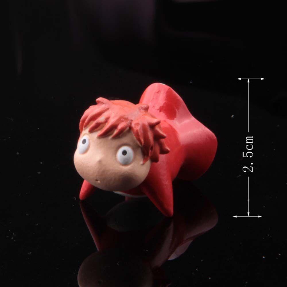 Rebuy Ponyo On The Cliff Gardening Accessories Ponyo Figure Mainan Hayao Miyazaki Aksesoris Interior Film Animasi Hiasan Mobil