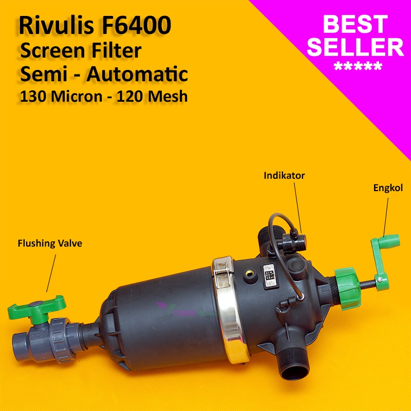 Rivulis Screen Filter 3 Inch Semi Automatic F6400