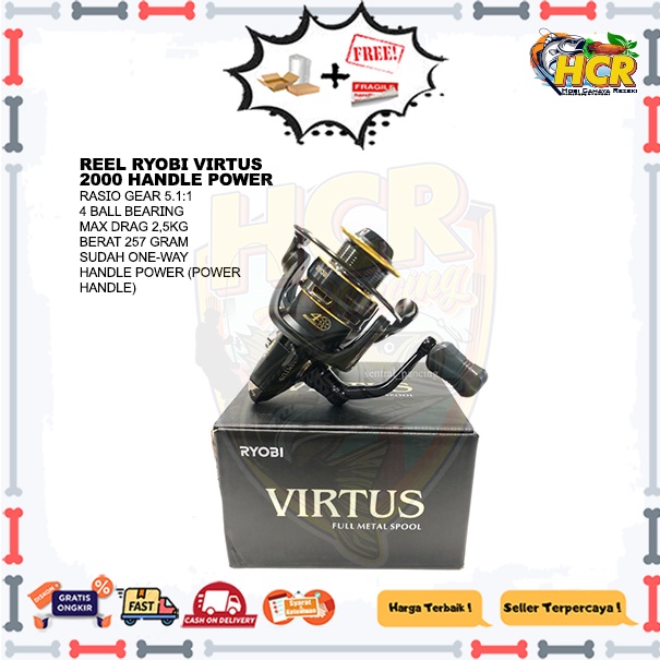 Reel Ryobi Virtus 2000 Handle PoweR