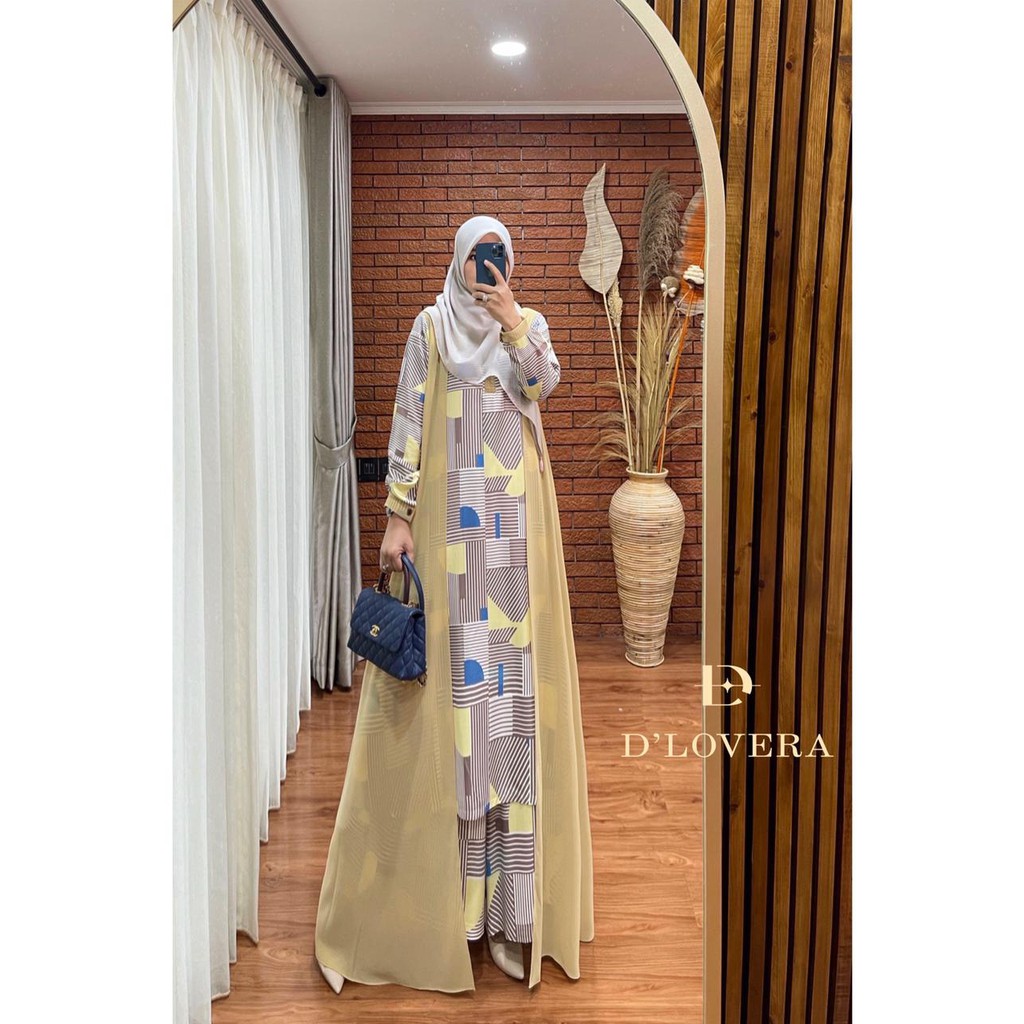 JELITA SET By D'LOVERA, TUNIK MIX CERUTTY DAN KULOT LEBAR DAILY PREMIUM LIMITED