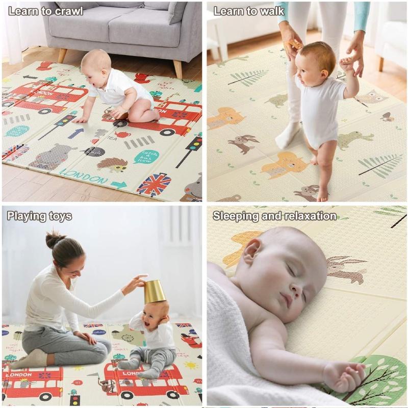 Playmat Import speeds GRATIS TAS 180 X 200 Tebal 1 dan 0.5 Matras Empuk Kelas bagus Premium Motif Bolak Balik cocok untuk anak kecil bisa