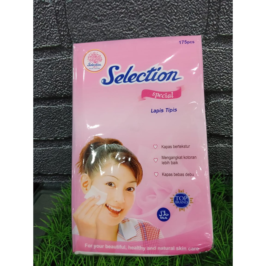 SELECTION Special Facial Cotton Kapas Kecantikan Lapis Tipis