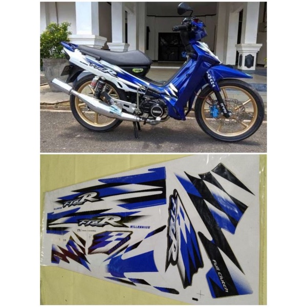 striping stiker list f1zr fizr milenium biru