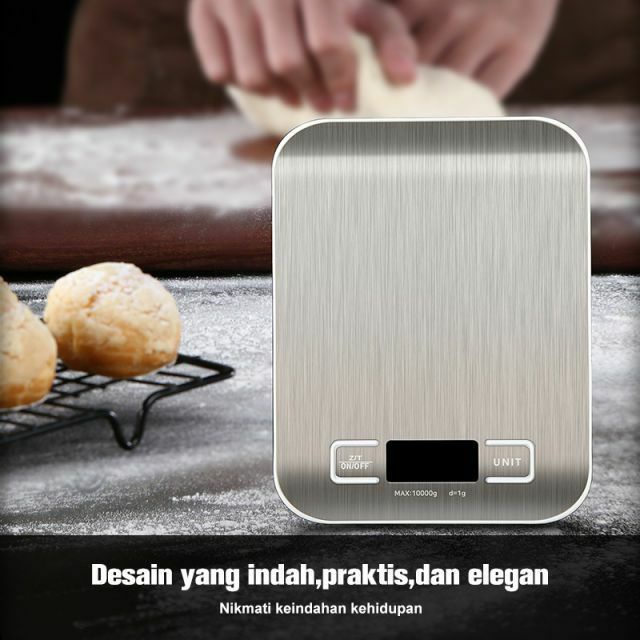 Timbangan Digital Dapur Stainless Steel - TImbangan Akurat Digital 5000g