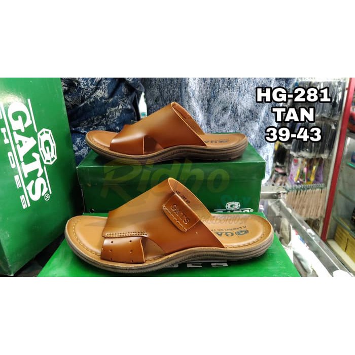 sandal pria gats hg 281 tan.sandal pria gats original