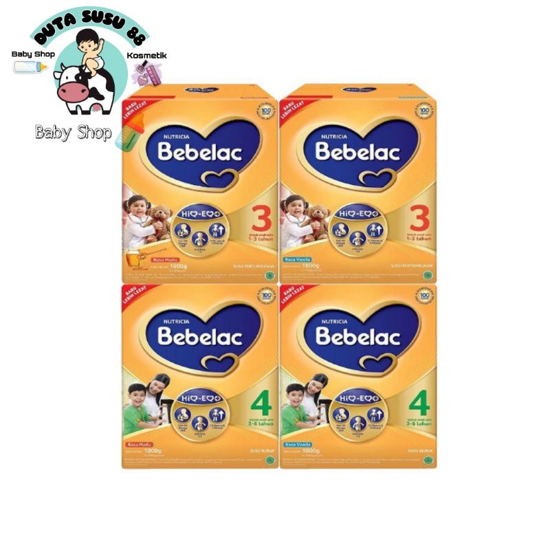 BEBELAC 3/4 VANILLA/MADU 1800G