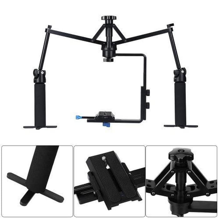 Handheld Stabilizer Camera Rig Gimbal 2-Axis for DSLR C