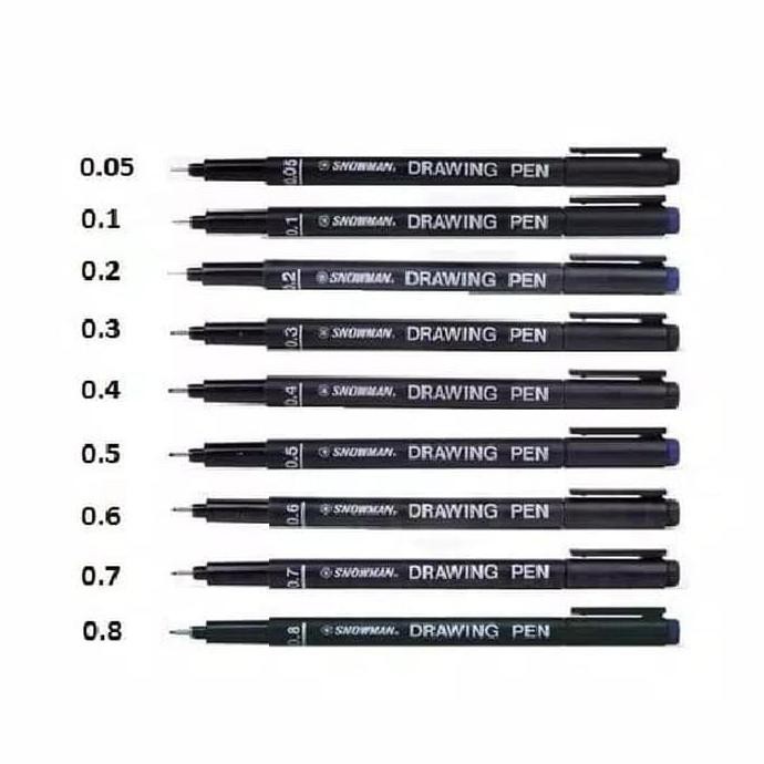 

PERALATAN MENGGAMBAR SET 9 UKURAN SNOWMAN DRAWING PEN TECHNICAL SKETCHING PRO GAMBAR TEKNIK
