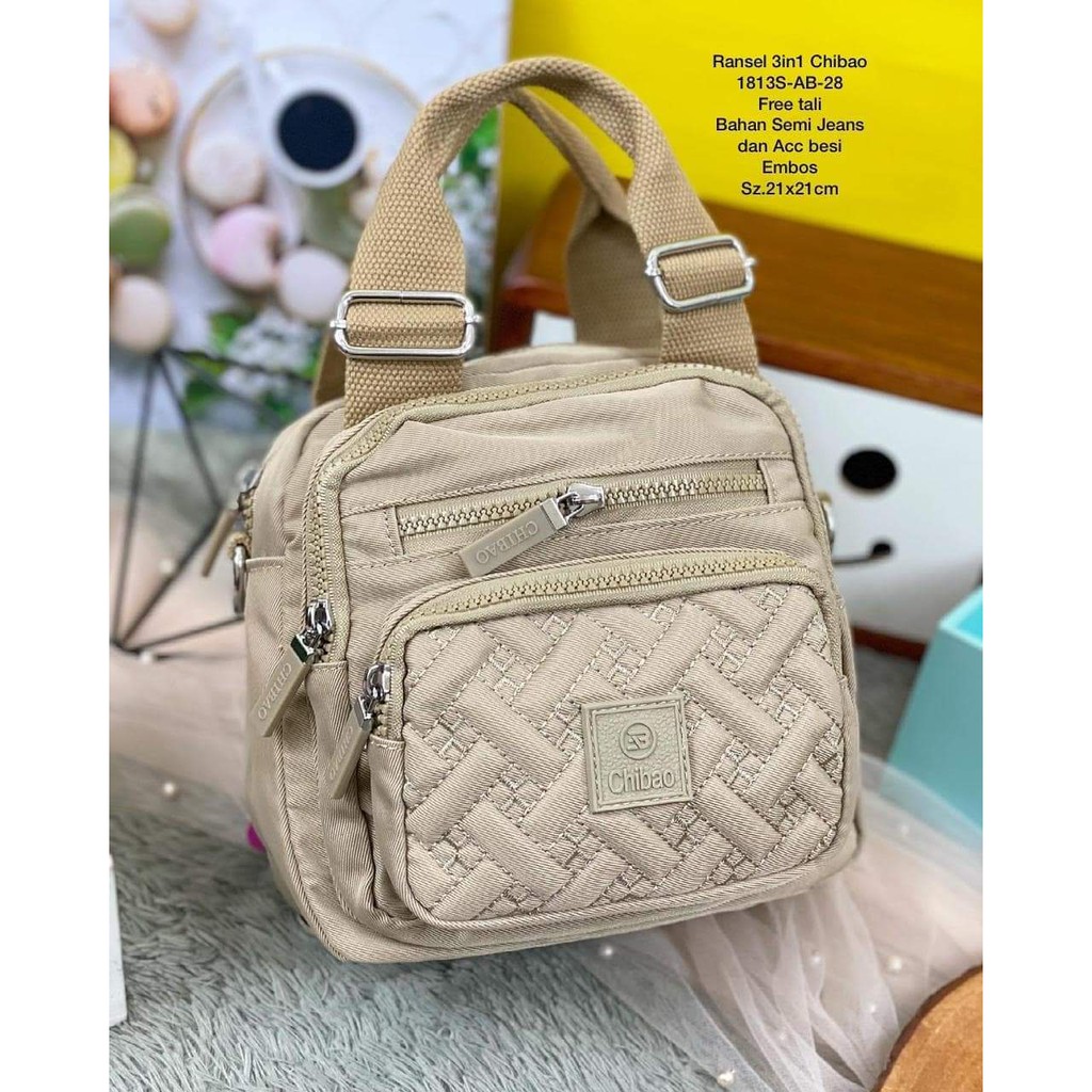 Chibao Multifungsi Terbaru Chibao 1813s-AB. Tas Wanita Tas Chibao Best Seller Tas Chibao Multifungsi Chibao Kanvas Terbaru Bisa bayar ditempat.!!!