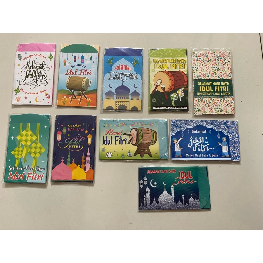 amplop lebaran / angpao lebaran idul fitri 1 pak  isi 10 pcs   satu pak isi 10 lembar