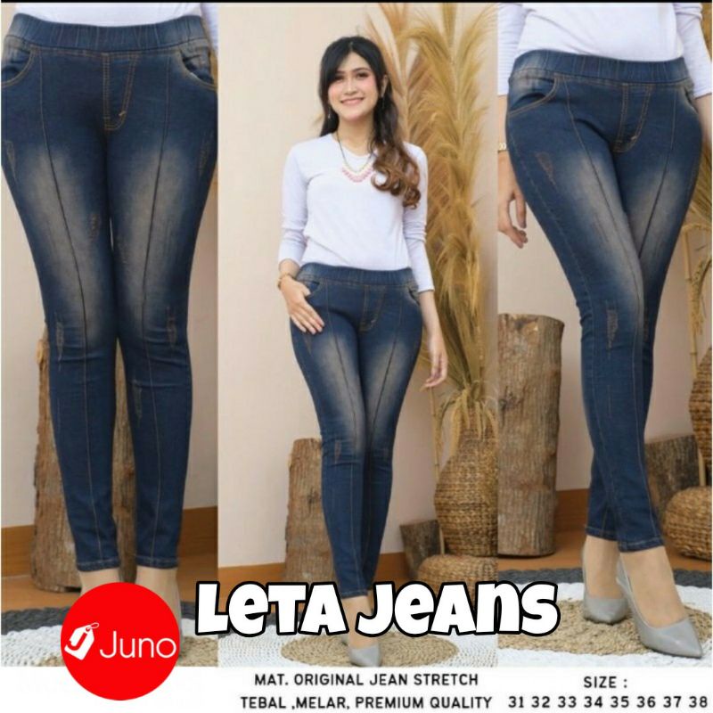 CELANA JEANS WANITA LETA BY JUNO STORE APZ