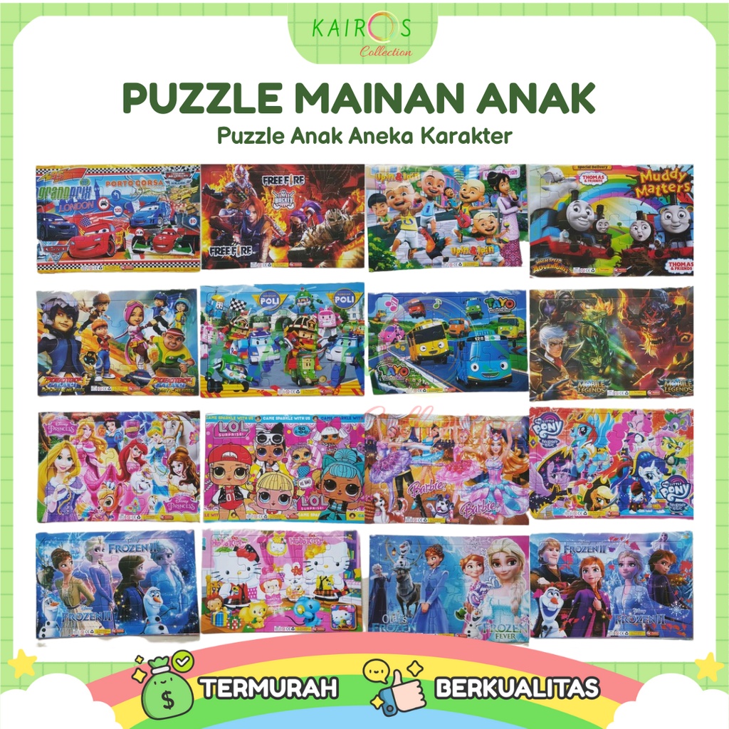 Puzzle Anak Aneka Karakter