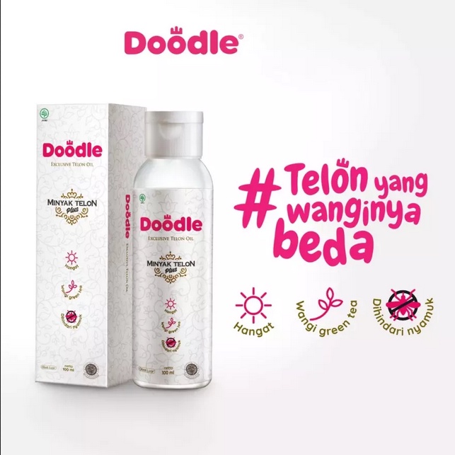 PERA664 DOODLE MINYAK TELON PLUS  WANGI GREENTEA EXCLUSIVE TELON OIL