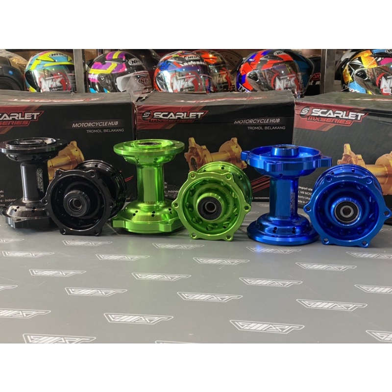 TROMOL KLX CNC SCARLET / TROMOL KLX SCARLET CNC SET DEPAN BELAKANG