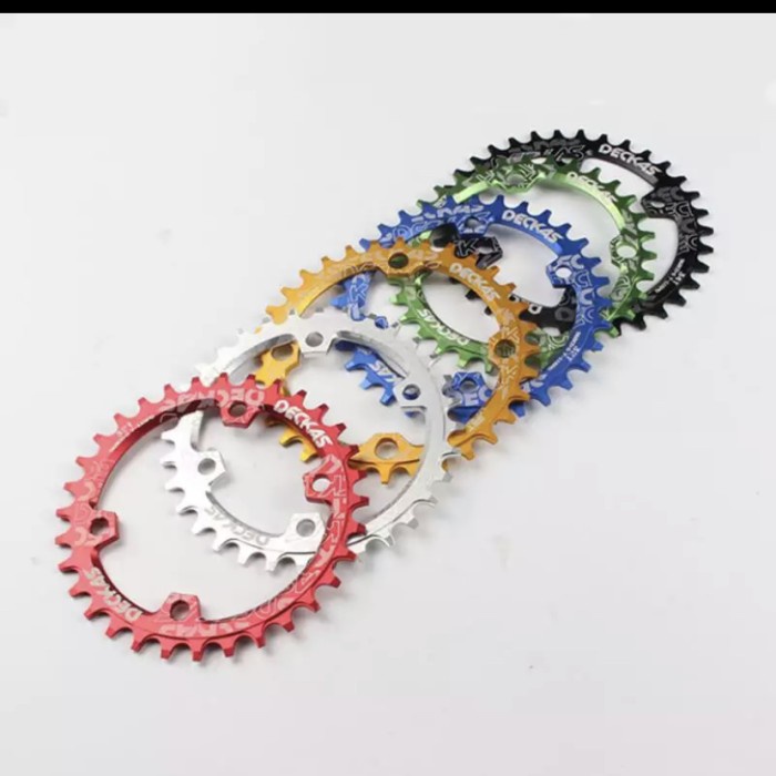 Chainring DECKAS OVAL 32T 34T 36 T 38T BCD 104 alloy 7075 CNC