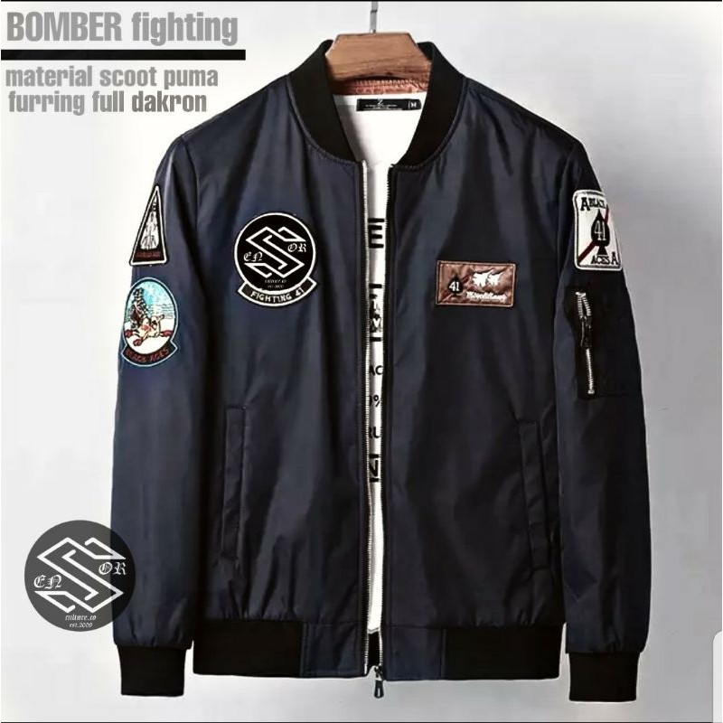 Jaket Bomber Fighting/Jaket/jaket pria/jaket bomber/jaket bomber pria/fashion pria/jaket murah