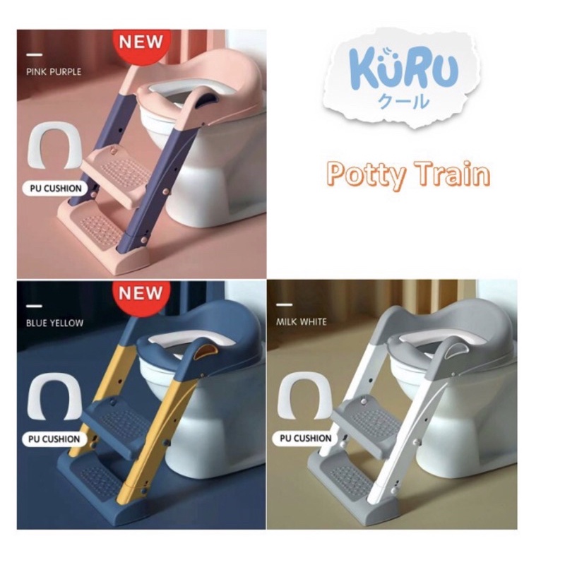 Kuru Potty Training Ladder Step | Pispot Train Tangga Anak Bayi Toilet