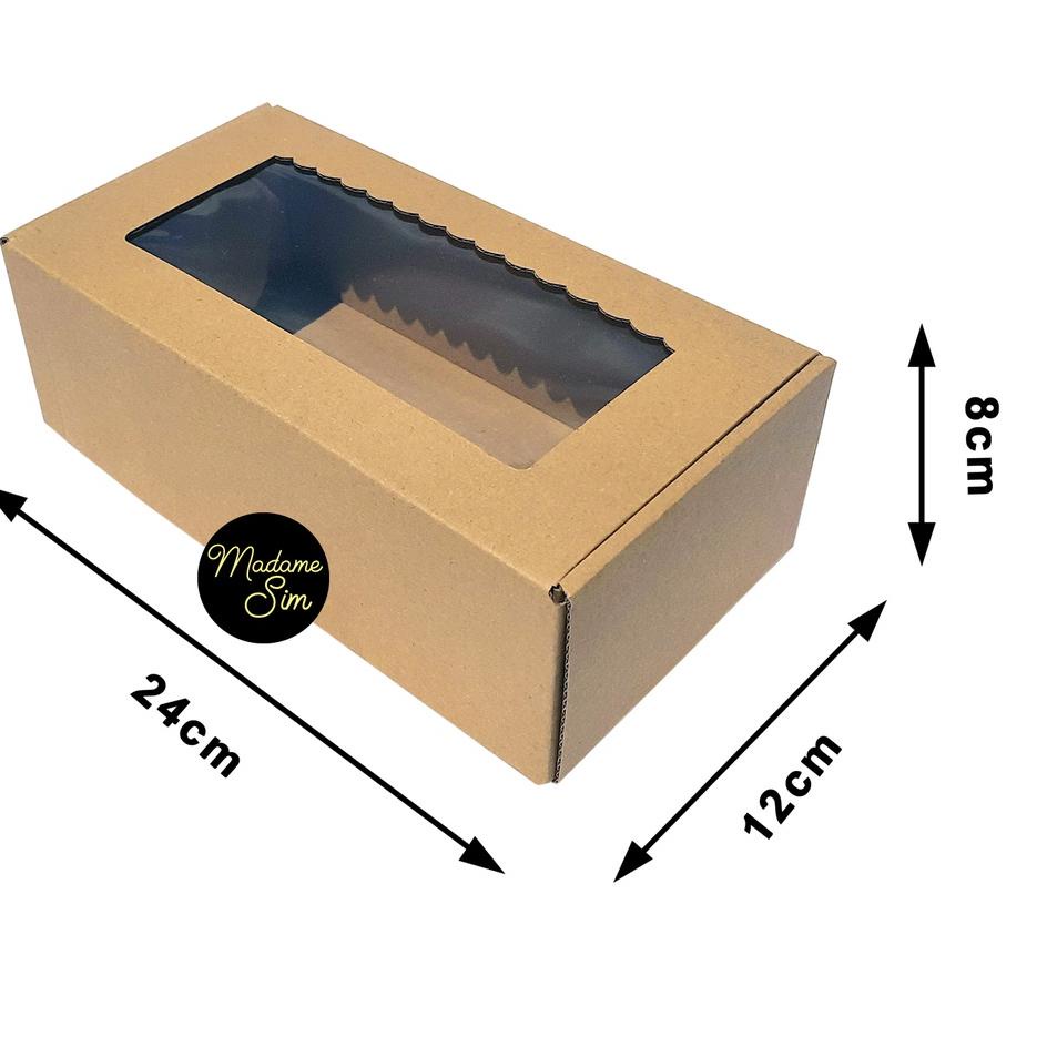 

KOTAK KUE - CAKE BOX - DUS BOLU 24 x 12 x 8 CM - MS-08 (ISI : 10 PCS)