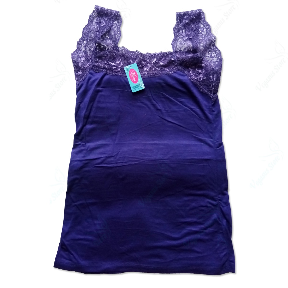 Tanktop Renda Mavel / Camisol Renda Mavel Super Soft Tanktop Wanita All Size Tangtop Tank Top Wanita Renda Polos Warna Kaos Dalam Wanita-Vegasus Store(COD)