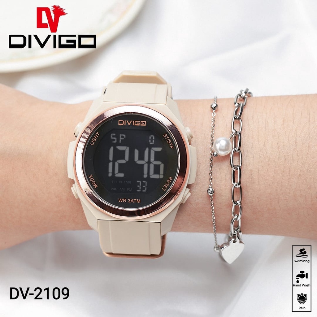 Beta0909 Jam Tangan Digital Pria Wanita DV-2109 Water Resistant 3ATM