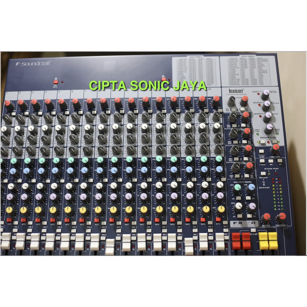 mixer analog Soundcraft FX 16ii. Full 16 Chanel fx16ii