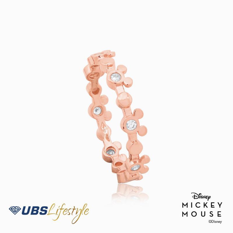 CINCIN EMAS UBS DISNEY MICKEY MOUSE - 750 ROSE GOLD - CCY0110
